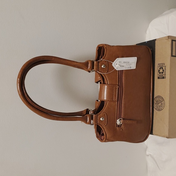 Madeline Tan Leather Shoulder Bag
